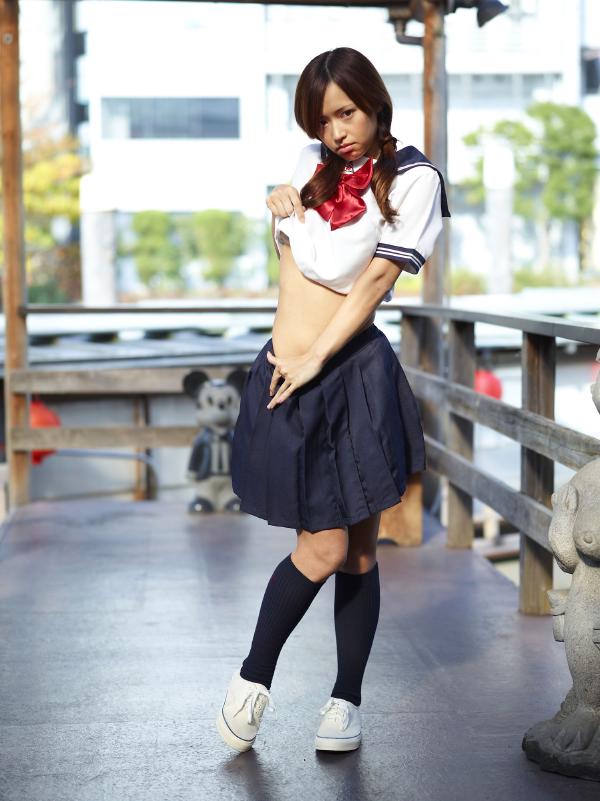 Mayuko Japanese school uniform #107